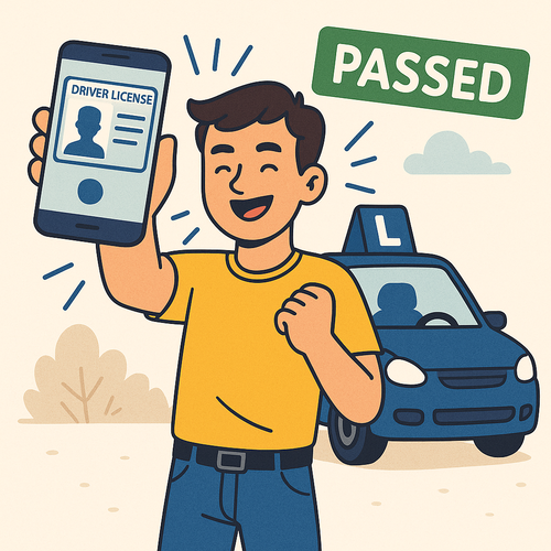 Tymczasowe elektroniczne prawo jazdy a brak uprawnień do kierowania pojazdem